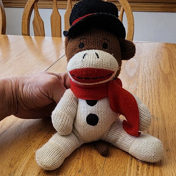DanDee Sock Monkey Stuffed Animal Toy - Picture 2 of 16
